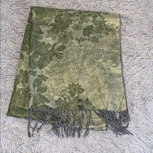 Accessories - Gold & Green flower scarf 3/$20 Accessories - Gold & Green flower scarf 3/$20